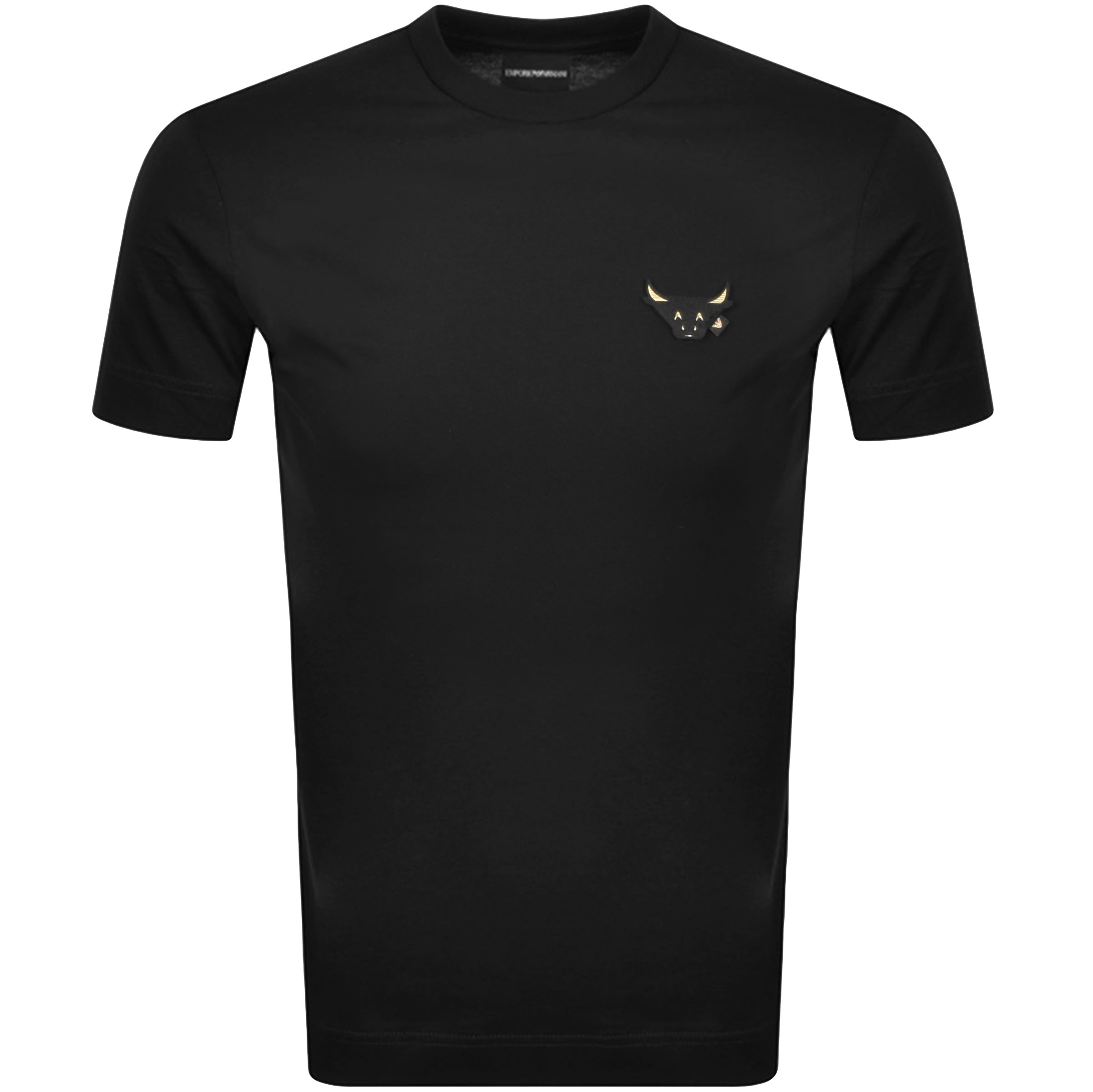 Alternative Image for ProductEmporio Arman Velcro Logo T Shirt Black1